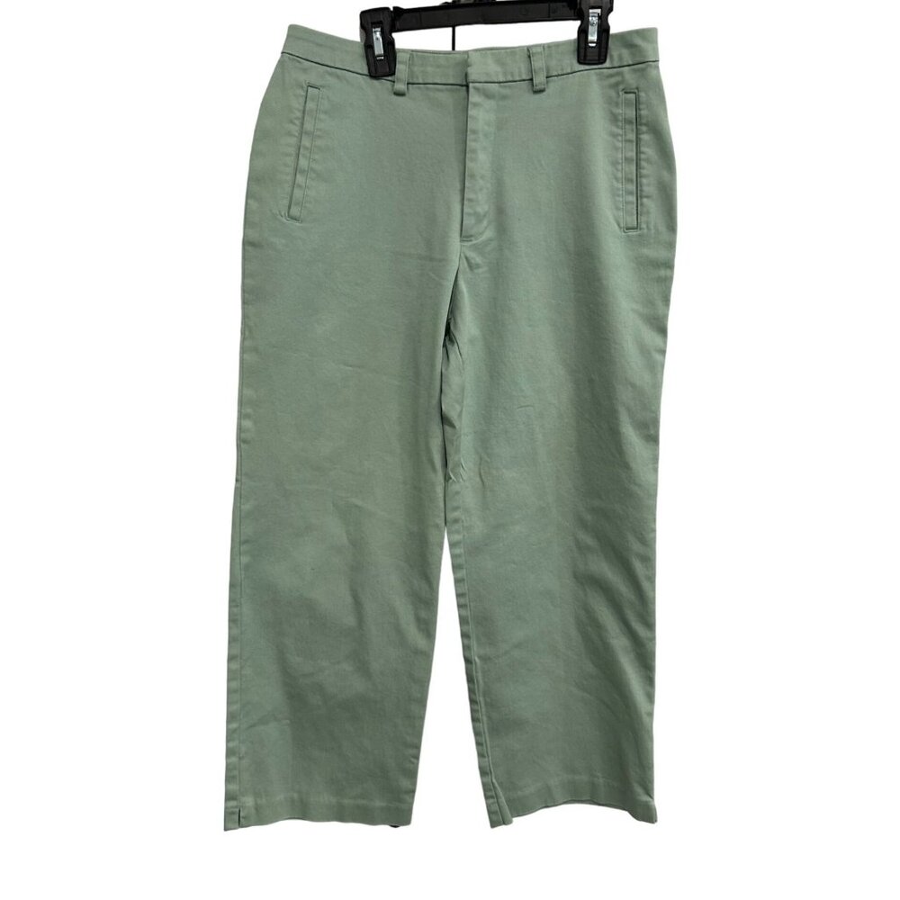 Sigrid Olsen Sport Womens Green Cotton Blend Pants Size 8